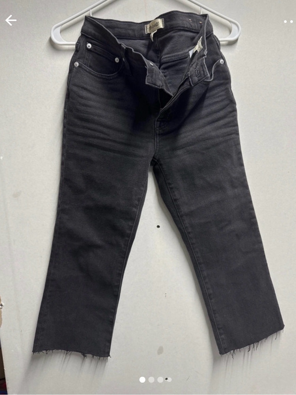 Madewell kick out jeans mid-rise cropped jeans